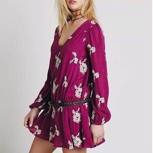 Free People Embroidered Austin Mini Dress